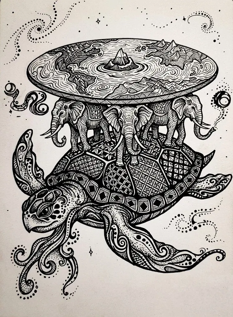 The Great A'Tuin — Terry Pratchet's DIscworld Reimagined by BasicGlitch