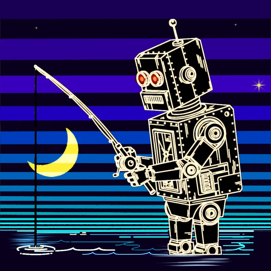 Fishboticus — Case Study 42 robot character by BasicGlitch